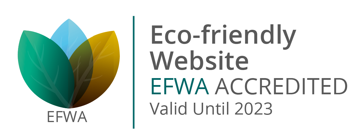 Eco-Friendly Website - EFWA Accredited. Valid until 2023